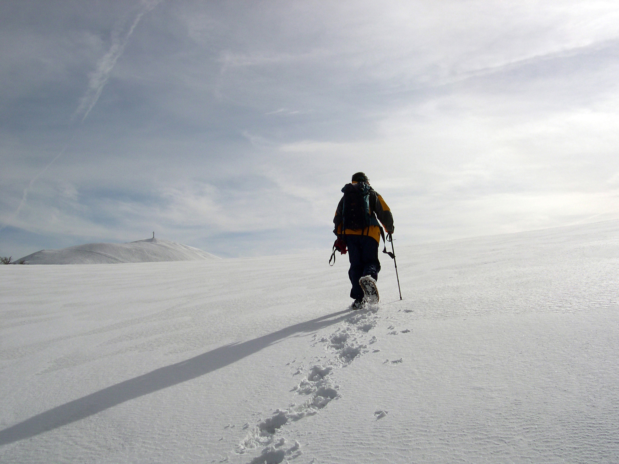 SULLA NEVE VERSO LA CIMA DEL CATRIA