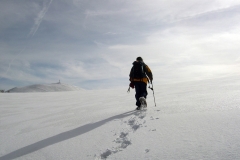 SULLA NEVE VERSO LA CIMA DEL CATRIA